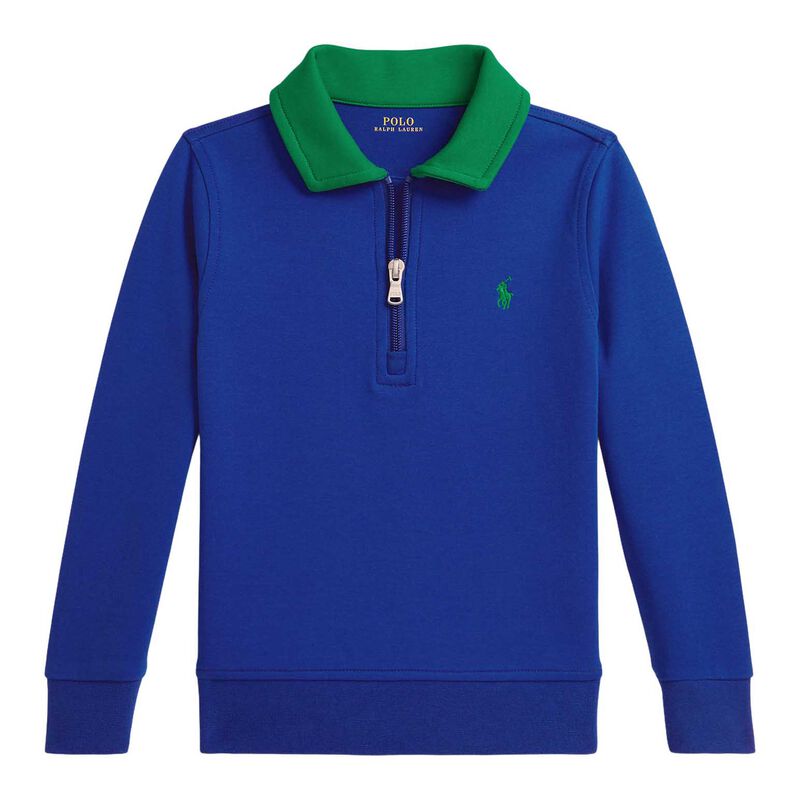 Polo Ralph Lauren Double-Knit Collared Sweatshirt 3-7Y image number 0
